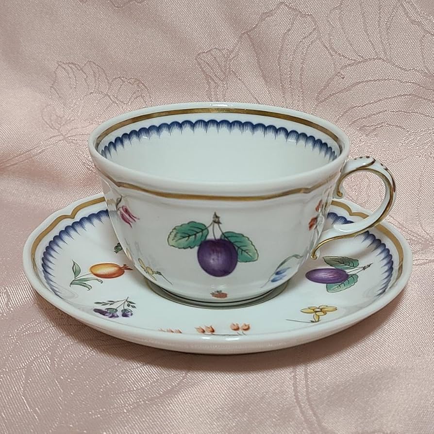 リチャードジノリ イタリアンフルーツ カップ＆ソーサー セット5客